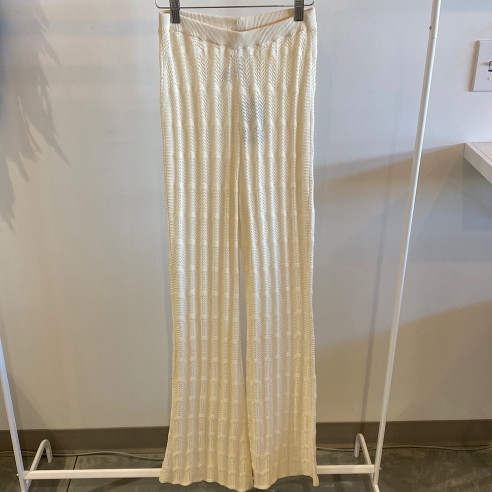 Another girl knit flare pant. Matching halter top sold separately
